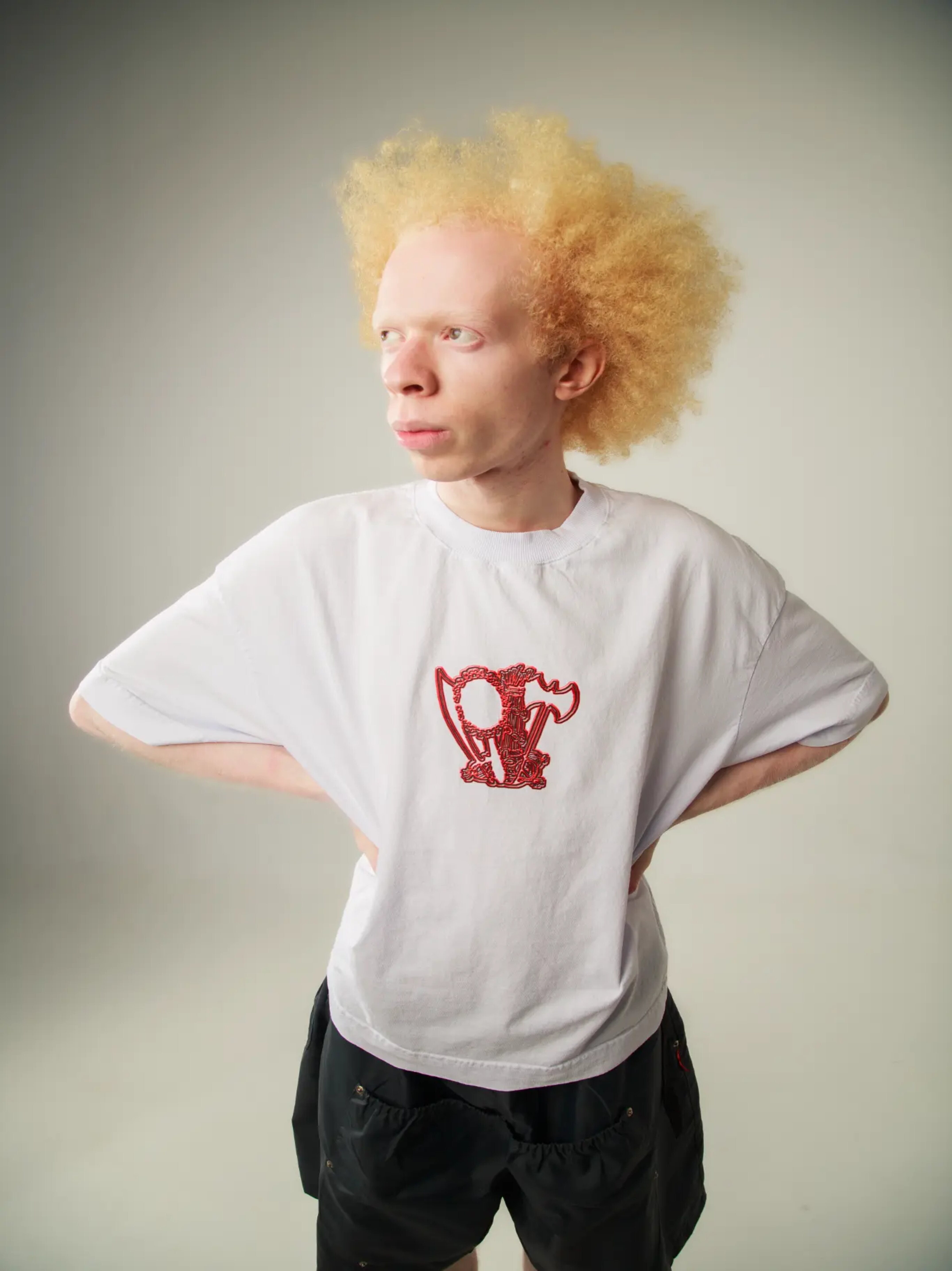 Camiseta Boxy Minha Fé É Forte - Vermelha