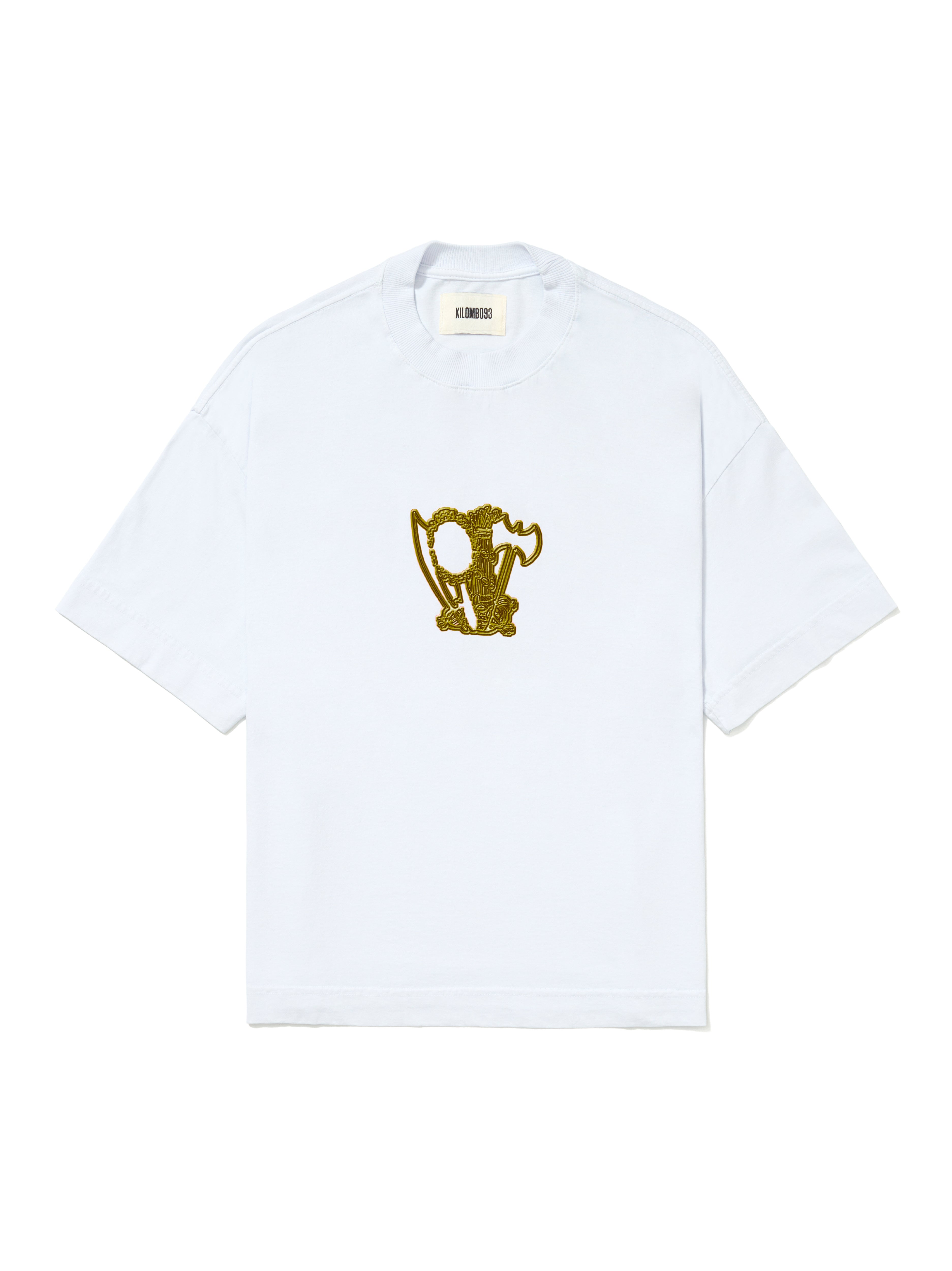 Camiseta Boxy Minha Fé É Forte - Amarela