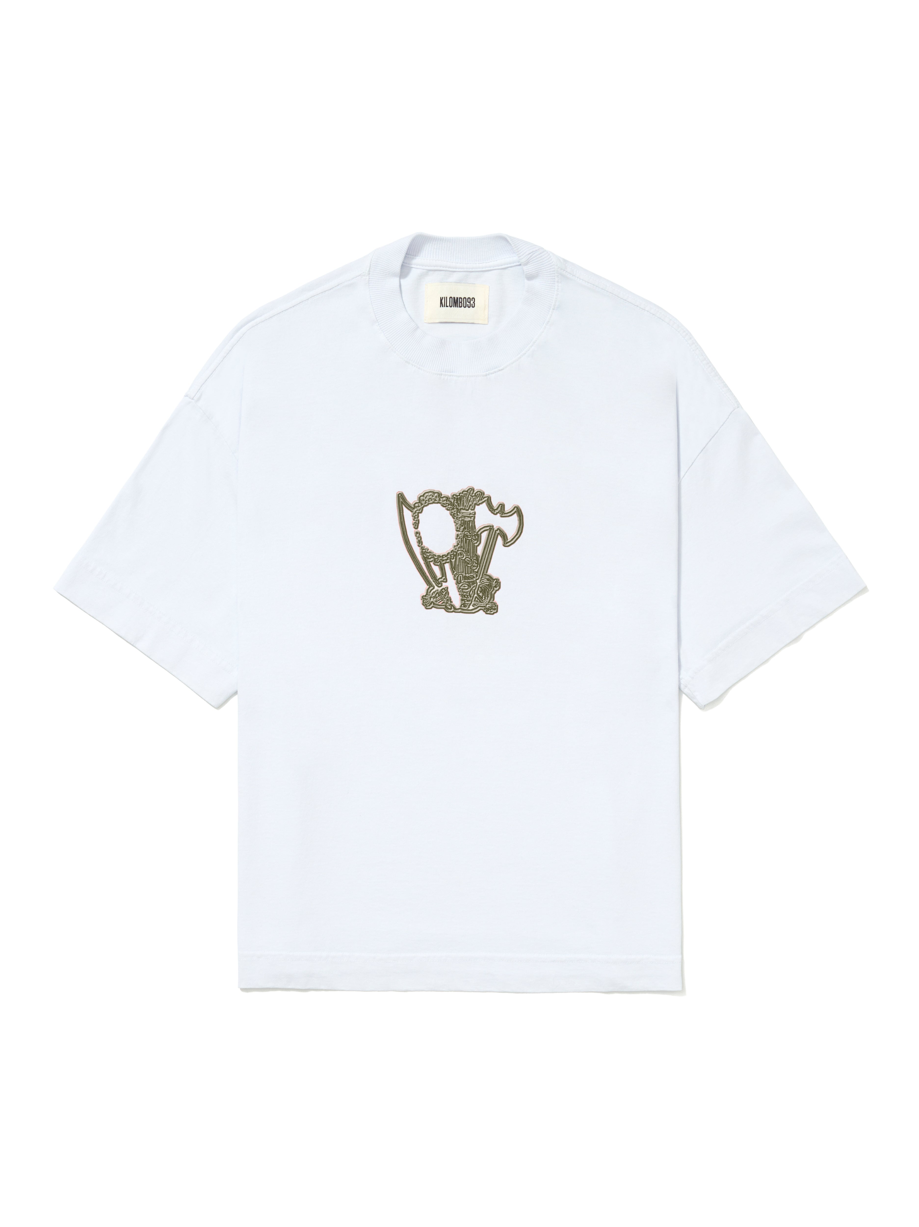 Camiseta Boxy Minha Fé É Forte - Palha