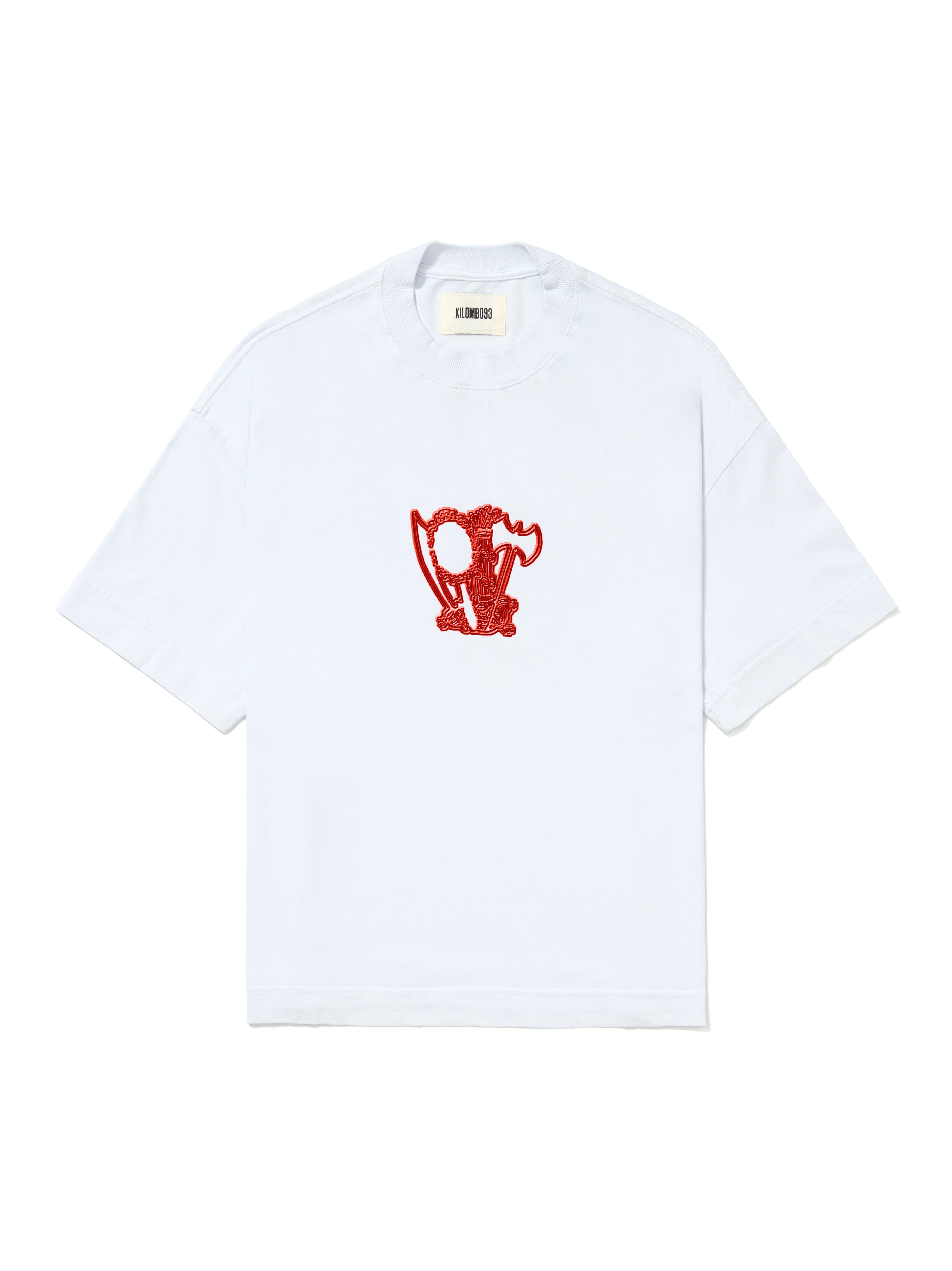 Camiseta Boxy Minha Fé É Forte - Vermelha