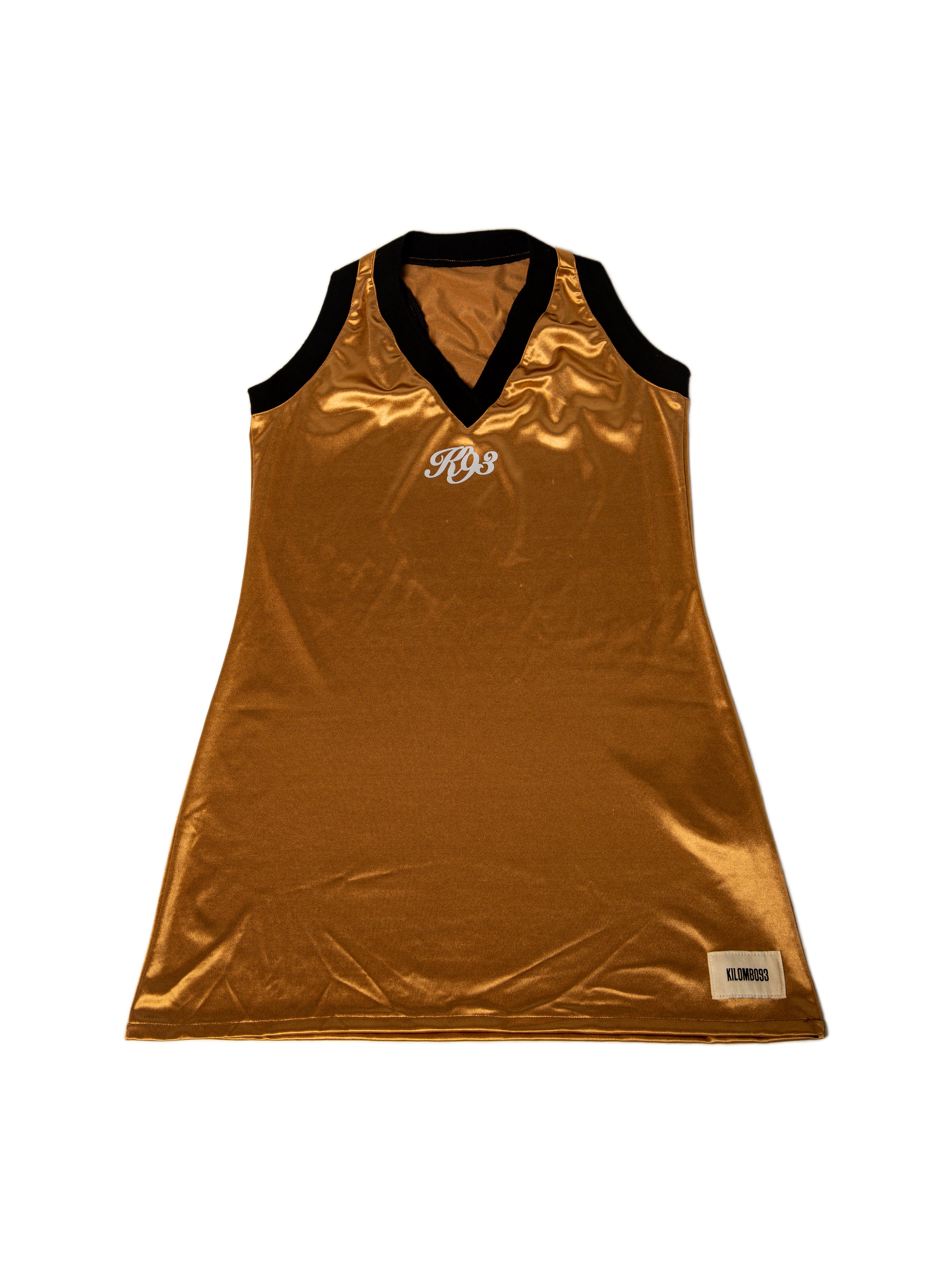 Vestido Regata Esportiva Ouro Líquido